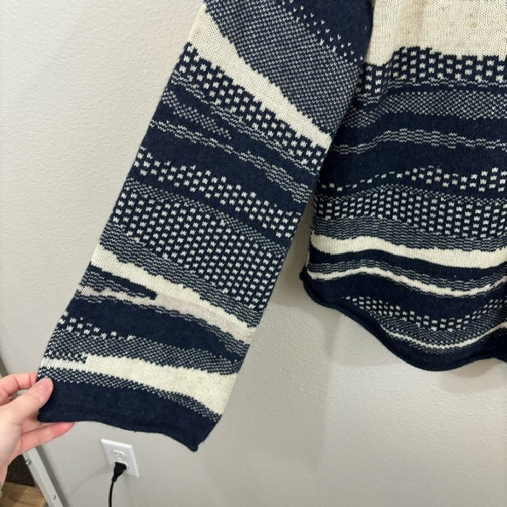 Good Omen Cotton Wool Blend Oversized Sweater Wide Sleeves Sz XS Bulky Cozy - Picture 2 of 8